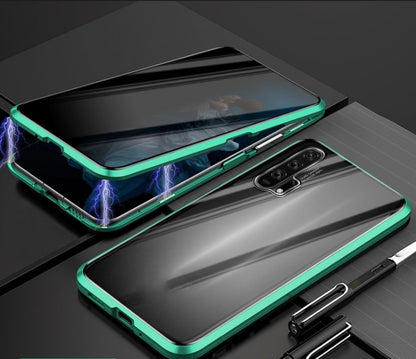 Anti-Peeping Magnetic Privacy Phone Case – Protective Glass & Metal Shell for iPhone.