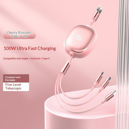 3-in-1 Fast Charging Data Cable – Lightning / Micro USB / Type-C (1.2m)