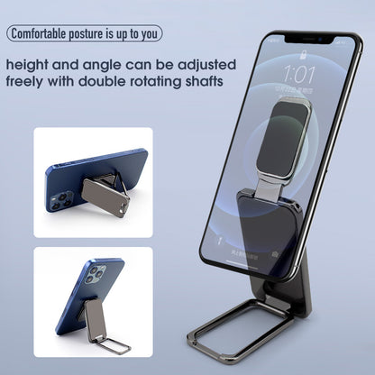 Foldable Phone Ring Holder – Magnetic Retractable Finger Grip & Desktop Stand