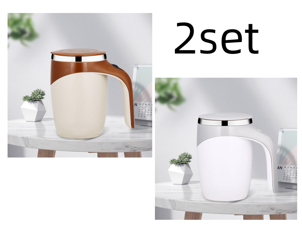 Rechargeable Automatic Self-Stirring Electric Magnetic Mixing Mug for Coffee, Milk, Protein & Milkshake