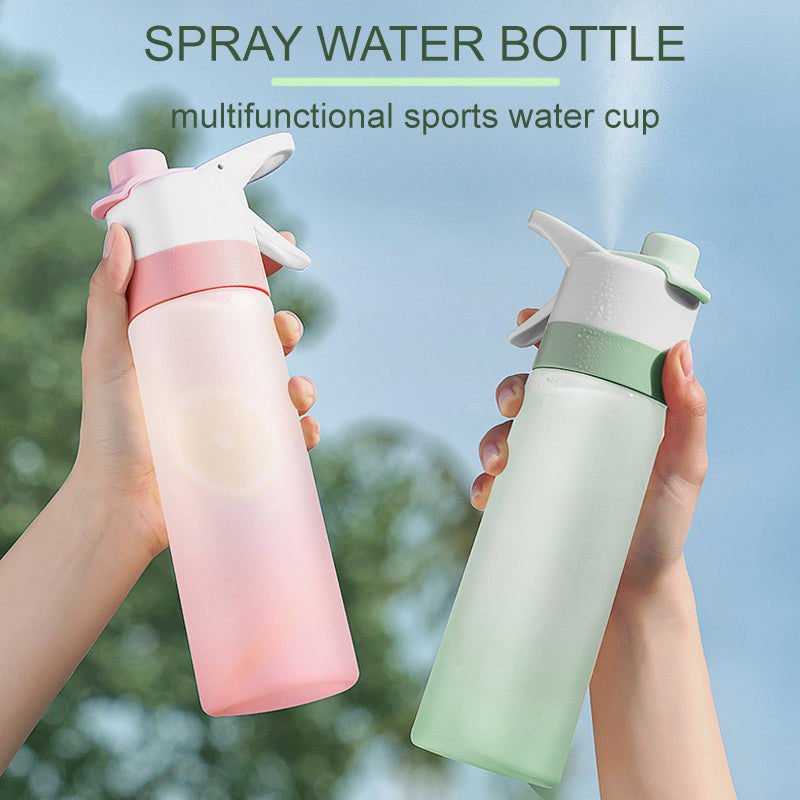 Large Capacity 2-in-1 Spray Water Bottle – Portable Mist & Drink Hydration Bottle for Outdoor Sports, Fitness, Travel & Daily Use
