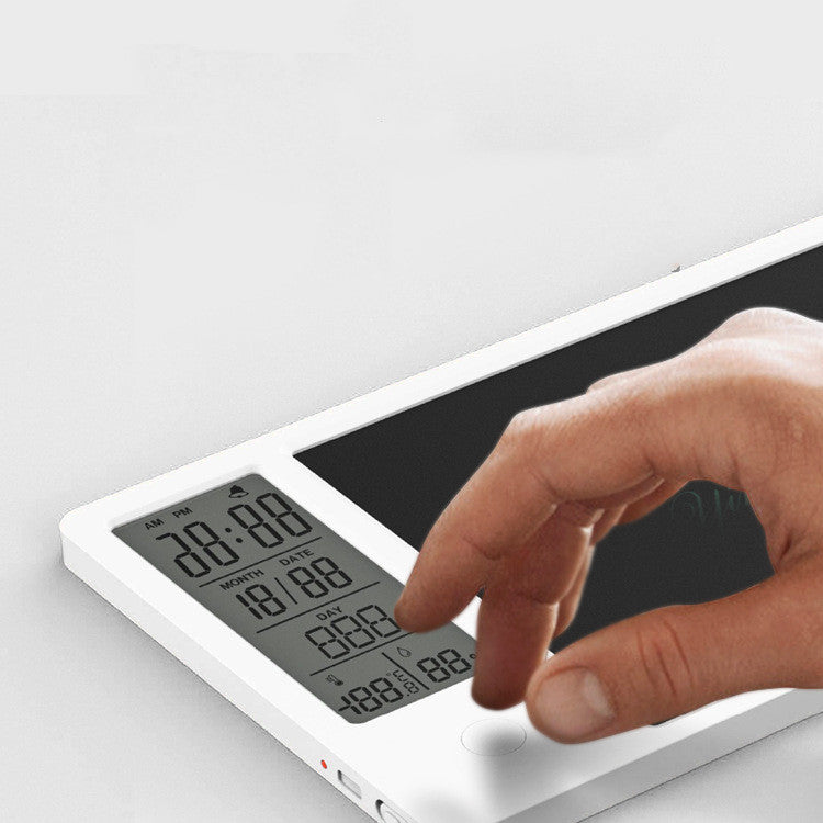 Electronic Calendar Writing Board – Smart LED Display with Weather, Temperature & Humidity Monitor