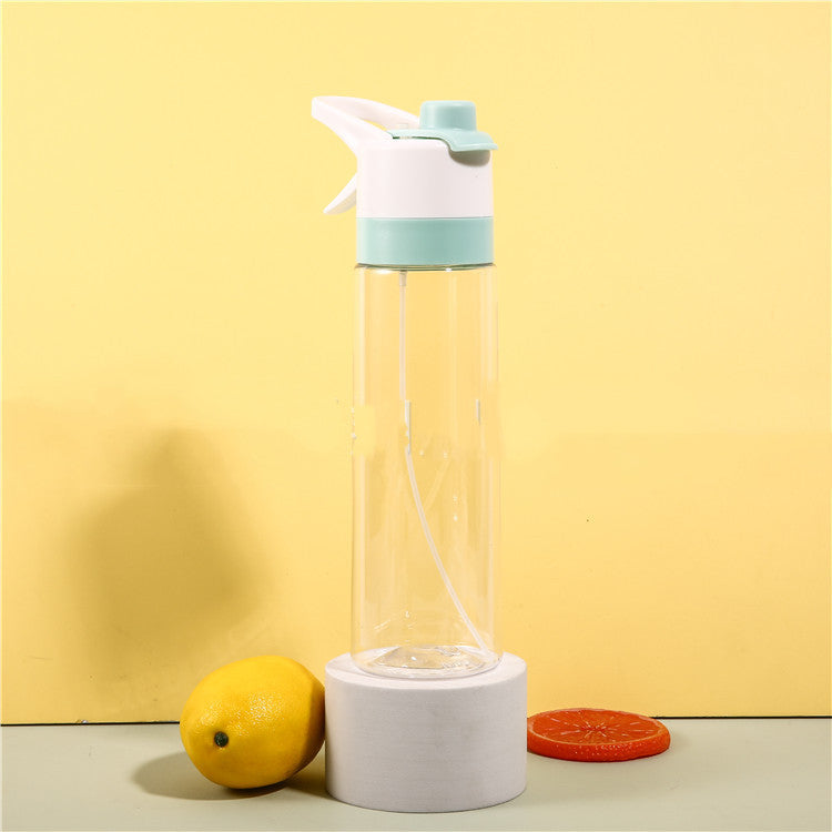 Large Capacity 2-in-1 Spray Water Bottle – Portable Mist & Drink Hydration Bottle for Outdoor Sports, Fitness, Travel & Daily Use