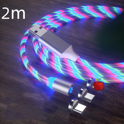 Magnetic Fast Charging Cable with LED Lighting – Micro USB & Type-C Magnetic Charger