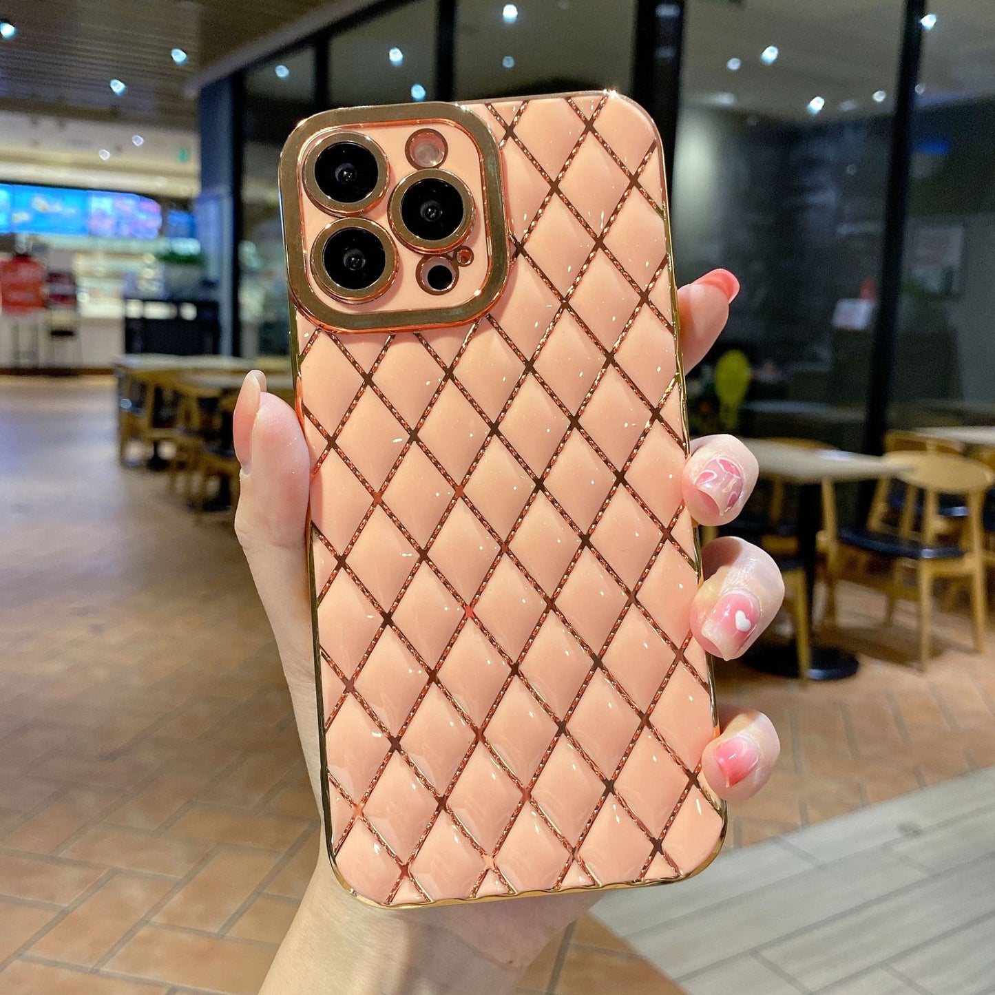 Luxury Electroplated 6D Diamond Phone Case – Stylish Protective Cover for Smartphones