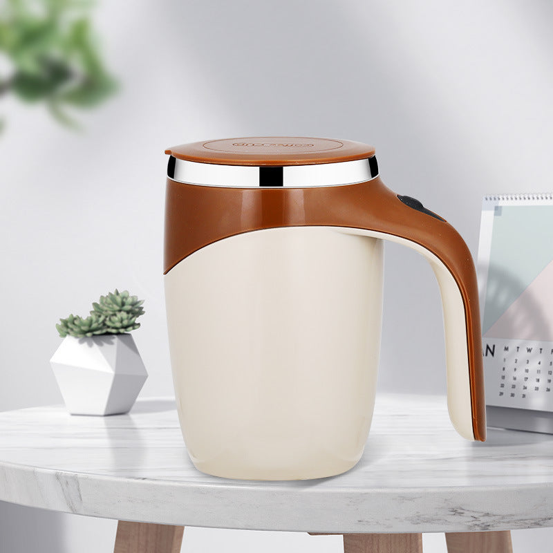 Rechargeable Automatic Self-Stirring Electric Magnetic Mixing Mug for Coffee, Milk, Protein & Milkshake