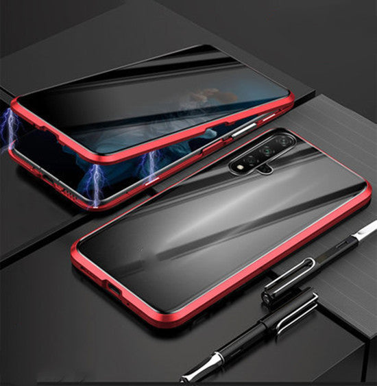 Anti-Peeping Magnetic Privacy Phone Case – Protective Glass & Metal Shell for iPhone.