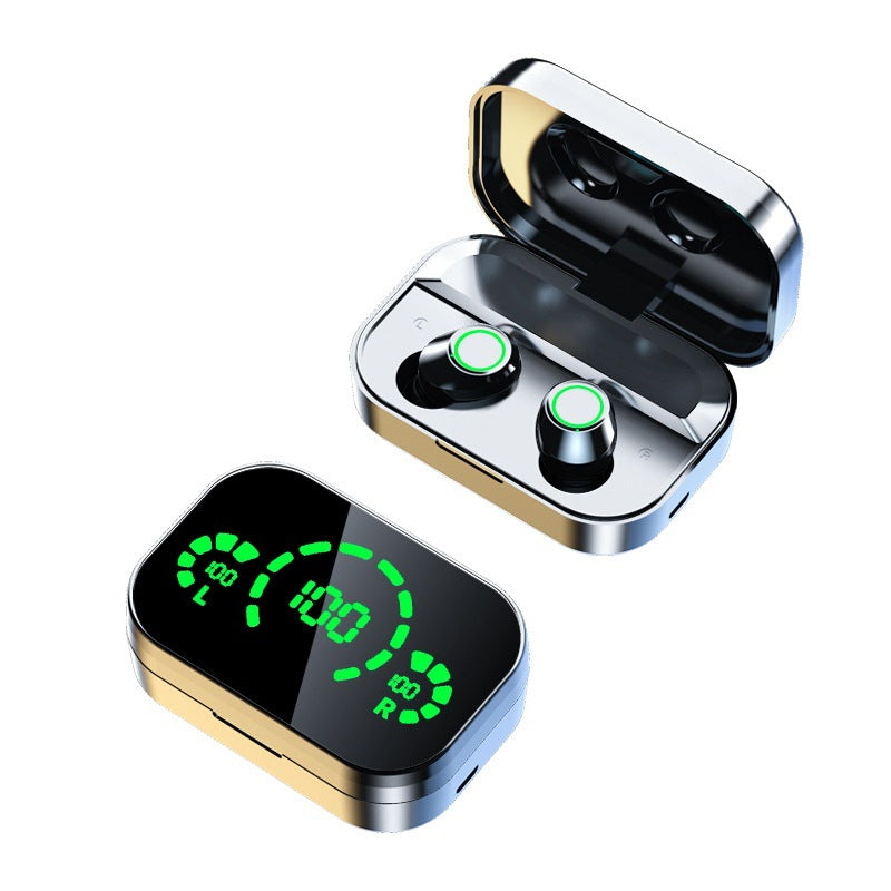 YD03 Wireless Bluetooth Earbuds – TWS Smart Digital Display In-Ear Headset with Breathing Light