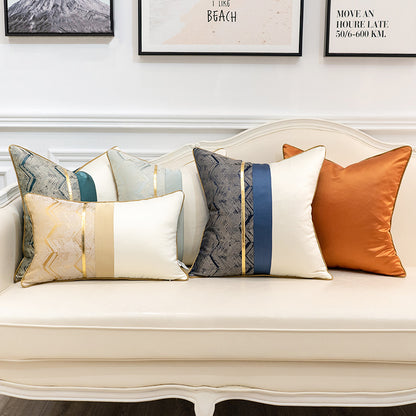 Fashion Splicing Pillow Cover – Modern Home & Model Room Decorative Cushion Case