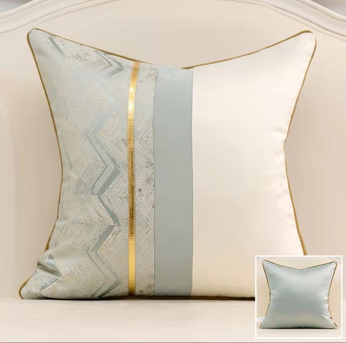 Fashion Splicing Pillow Cover – Modern Home & Model Room Decorative Cushion Case