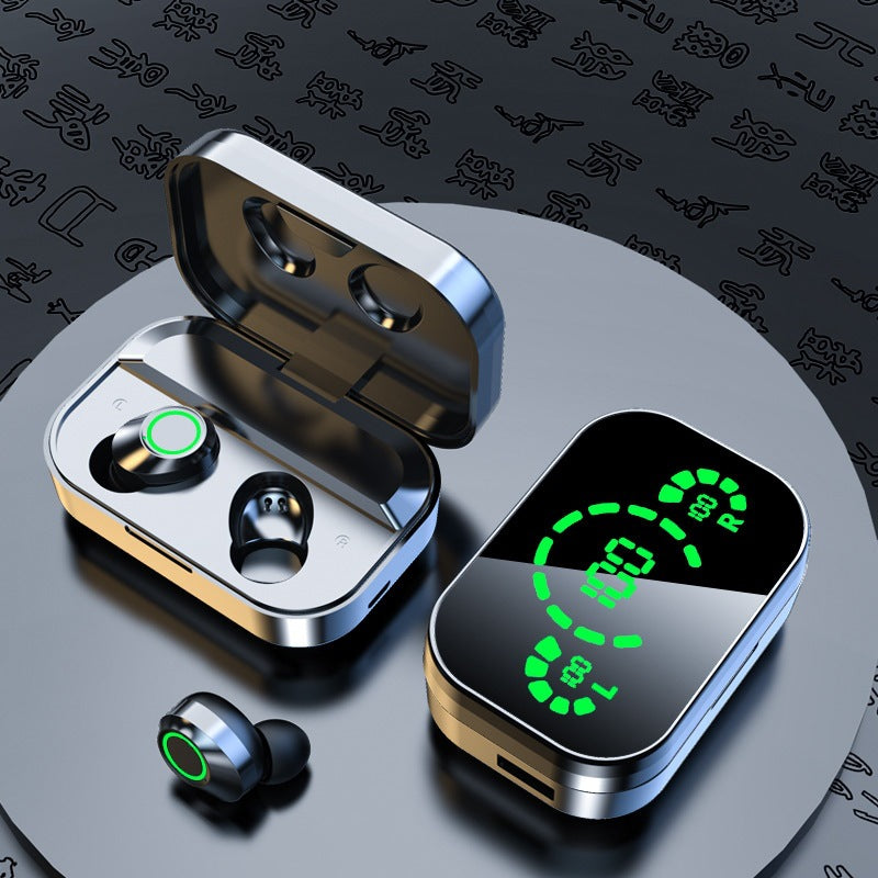 YD03 Wireless Bluetooth Earbuds – TWS Smart Digital Display In-Ear Headset with Breathing Light