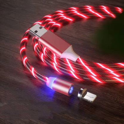 Magnetic Fast Charging Cable with LED Lighting – Micro USB & Type-C Magnetic Charger