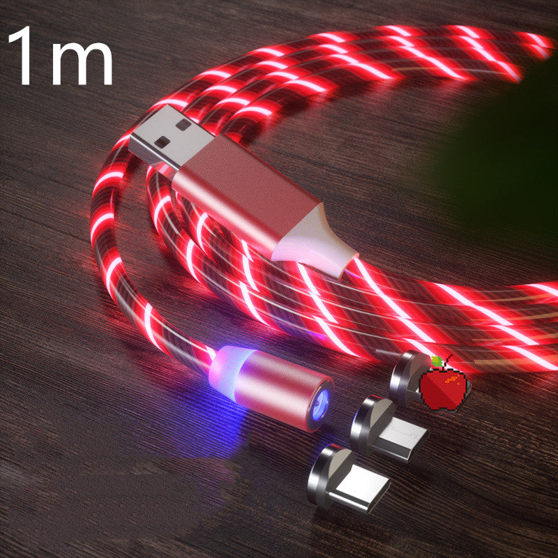 Magnetic Fast Charging Cable with LED Lighting – Micro USB & Type-C Magnetic Charger