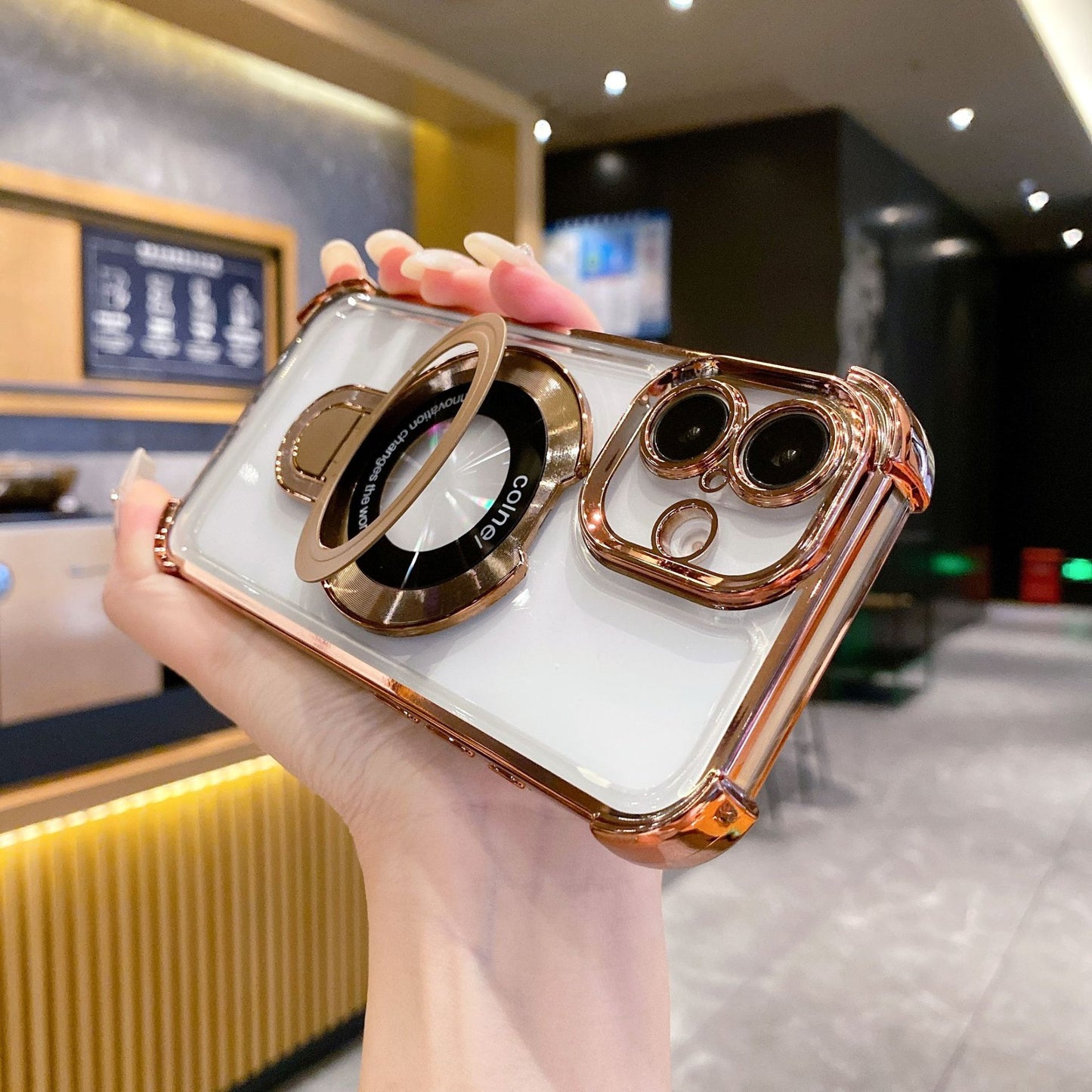 Magnetic Shockproof Phone Case With Bracket