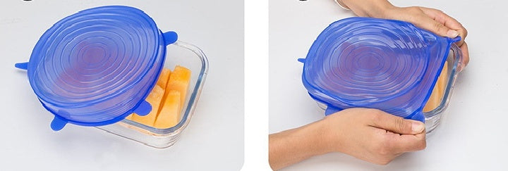 Universal Reusable Silicone Lids – Stretch Covers for Bowls, Cups & Containers