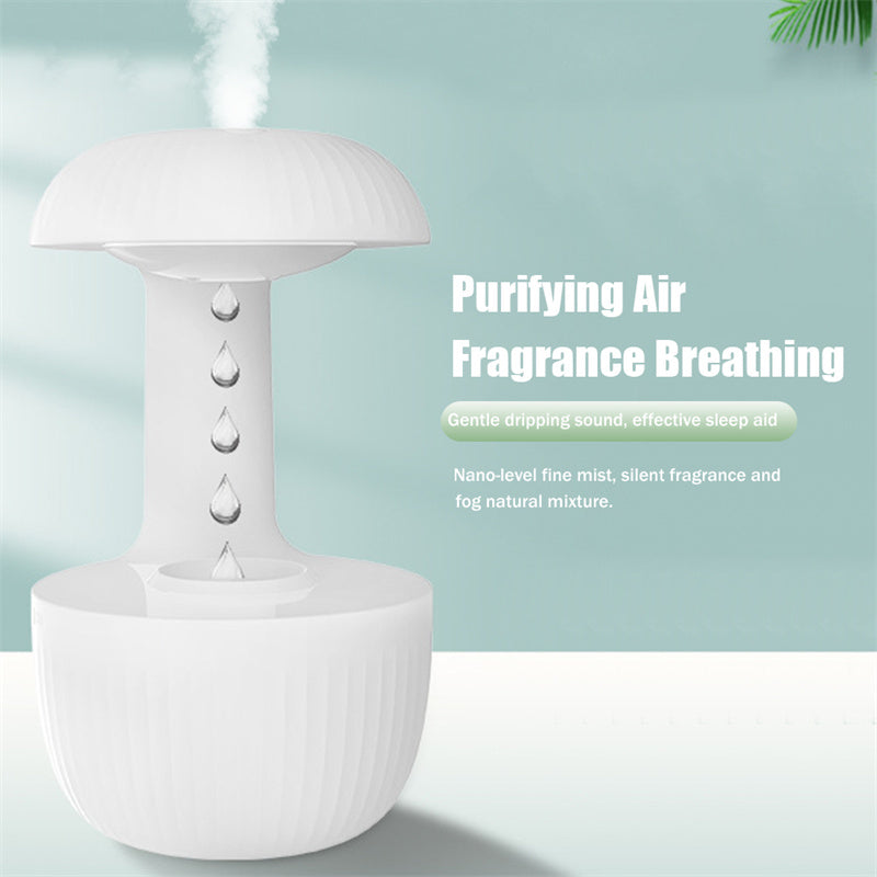 Anti-Gravity Air Humidifier – Levitating Water Drop Cool Mist Maker with Quiet Counter-current Flow