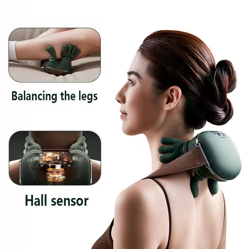 Electric Neck & Shoulder Massager – Wireless Kneading Massage Shawl for Back, Neck Pain Relief & Muscle Relaxation