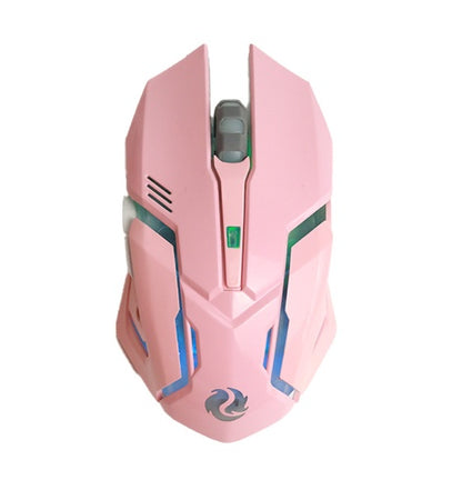 Silent Wireless Gaming Mouse with Wireless Charging and LED Design