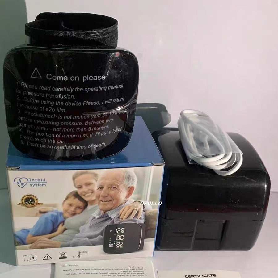 Digital Wrist Blood Pressure Monitor – Automatic BP Machine with Voice Function
