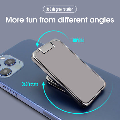 Foldable Phone Ring Holder – Magnetic Retractable Finger Grip & Desktop Stand