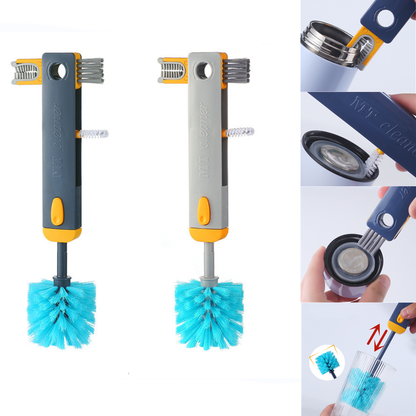 4-in-1 Multi-Function Bottle Gap Cleaning Brush – Silicone U-Shaped Cup Cleaner Tool for Water Bottles & Kitchen Use