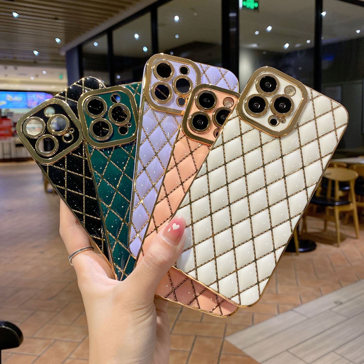Luxury Electroplated 6D Diamond Phone Case – Stylish Protective Cover for Smartphones