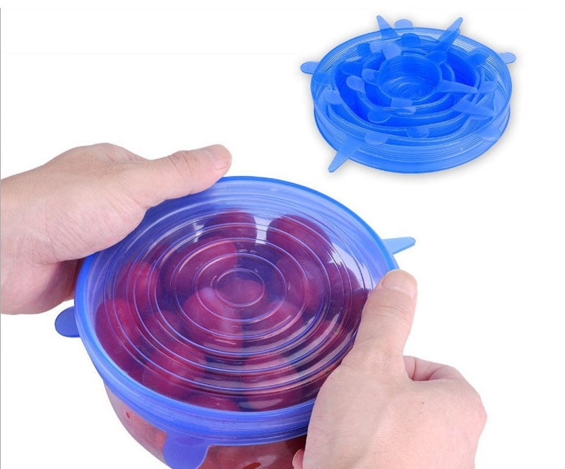 Universal Reusable Silicone Lids – Stretch Covers for Bowls, Cups & Containers