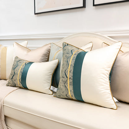 Fashion Splicing Pillow Cover – Modern Home & Model Room Decorative Cushion Case