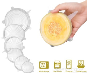 Universal Reusable Silicone Lids – Stretch Covers for Bowls, Cups & Containers