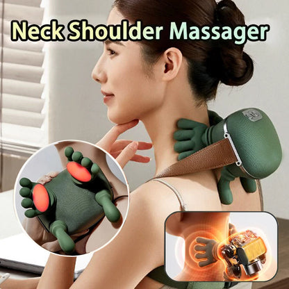 Electric Neck & Shoulder Massager – Wireless Kneading Massage Shawl for Back, Neck Pain Relief & Muscle Relaxation