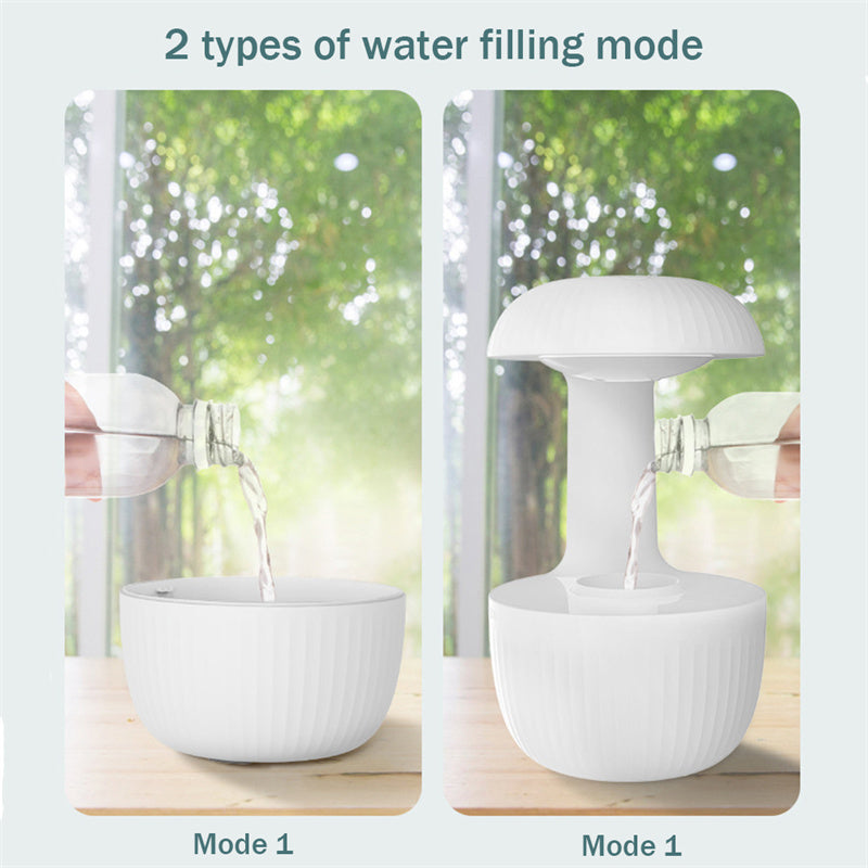 Anti-Gravity Air Humidifier – Levitating Water Drop Cool Mist Maker with Quiet Counter-current Flow