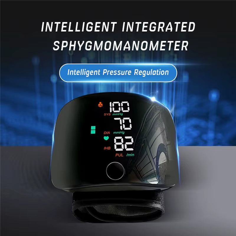 Digital Wrist Blood Pressure Monitor – Automatic BP Machine with Voice Function