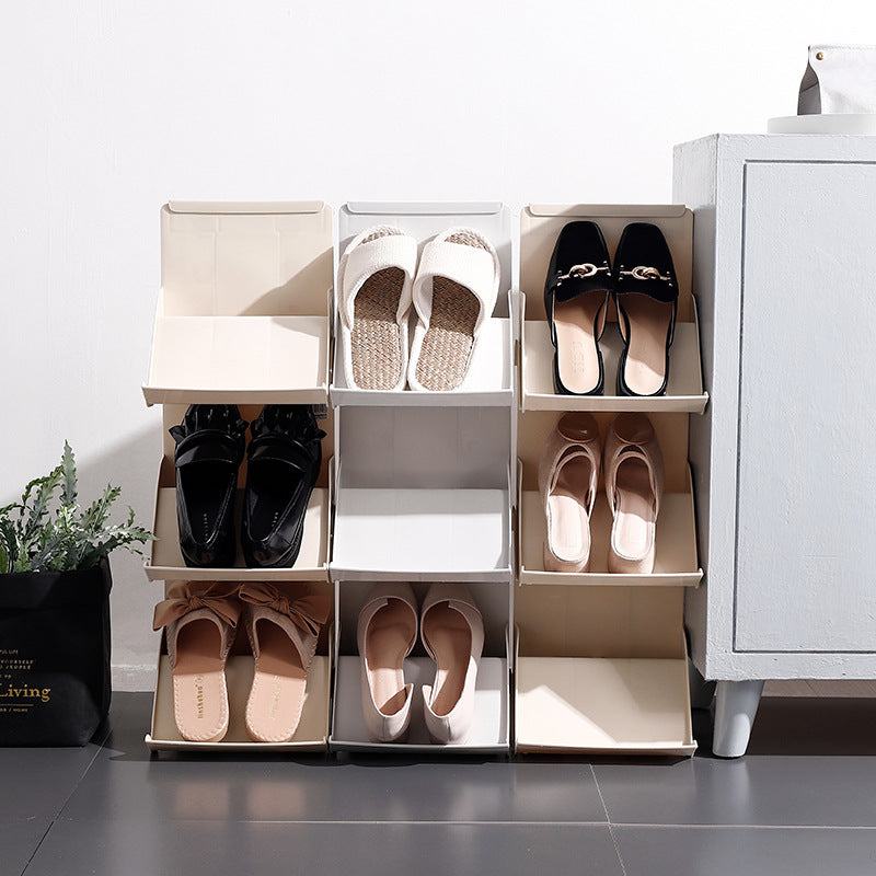 Stackable Multi-Layer Shoe Rack – Space-Saving Home Shoe Storage Shelf Organizer for Any Room