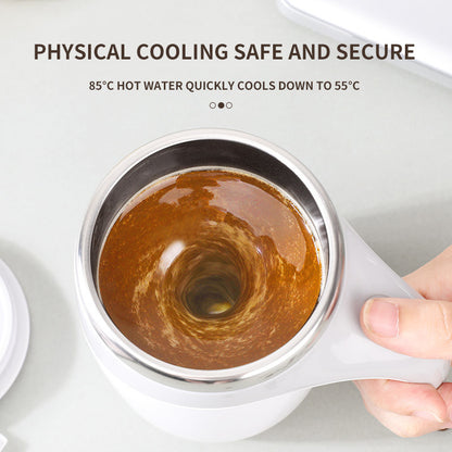 Rechargeable Automatic Self-Stirring Electric Magnetic Mixing Mug for Coffee, Milk, Protein & Milkshake
