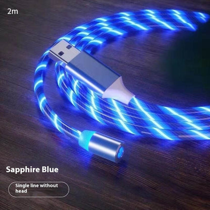 Magnetic Fast Charging Cable with LED Lighting – Micro USB & Type-C Magnetic Charger
