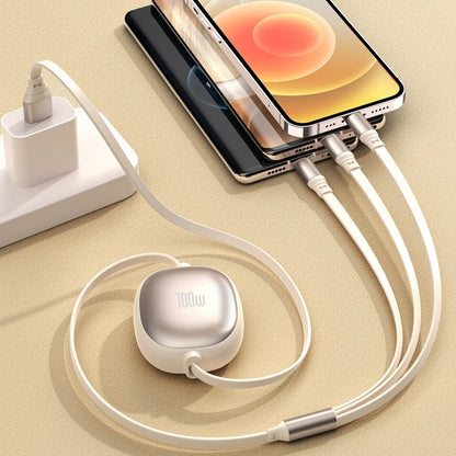 3-in-1 Fast Charging Data Cable – Lightning / Micro USB / Type-C (1.2m)
