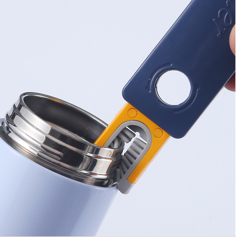 4-in-1 Multi-Function Bottle Gap Cleaning Brush – Silicone U-Shaped Cup Cleaner Tool for Water Bottles & Kitchen Use
