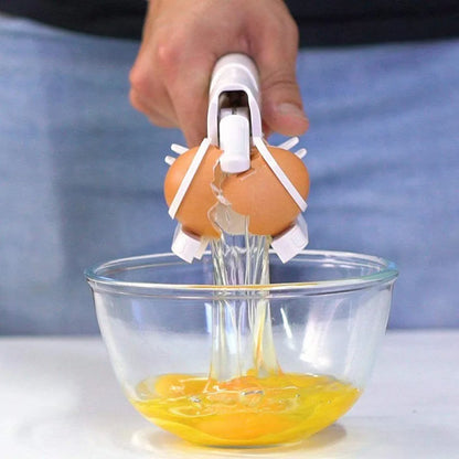 Handheld Egg Shell Cracker – Creative Plastic Egg Opener & Separator Tool for Easy Kitchen Cooking & Baking
