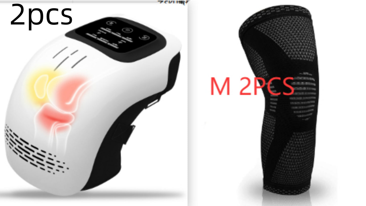 Rechargeable Heated Knee Massager – Intelligent Infrared Vibration Knee Brace for Pain Relief, Joint Support & Relaxation