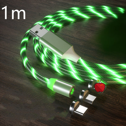 Magnetic Fast Charging Cable with LED Lighting – Micro USB & Type-C Magnetic Charger