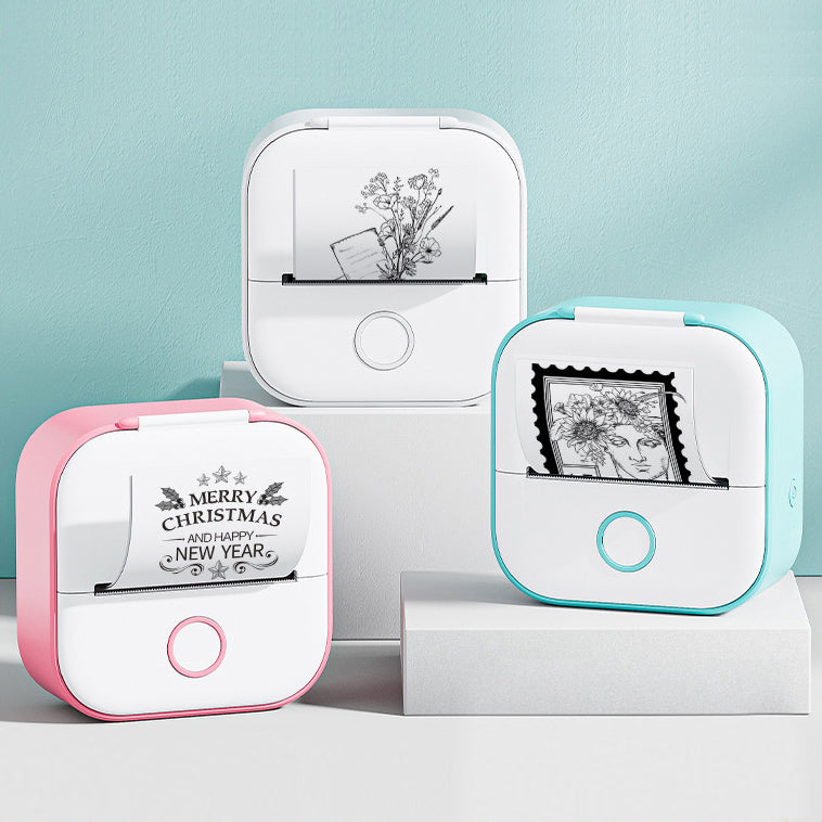 Portable Mini Thermal Printer – Bluetooth Inkless Photo, Label & Sticker Printer for Phone