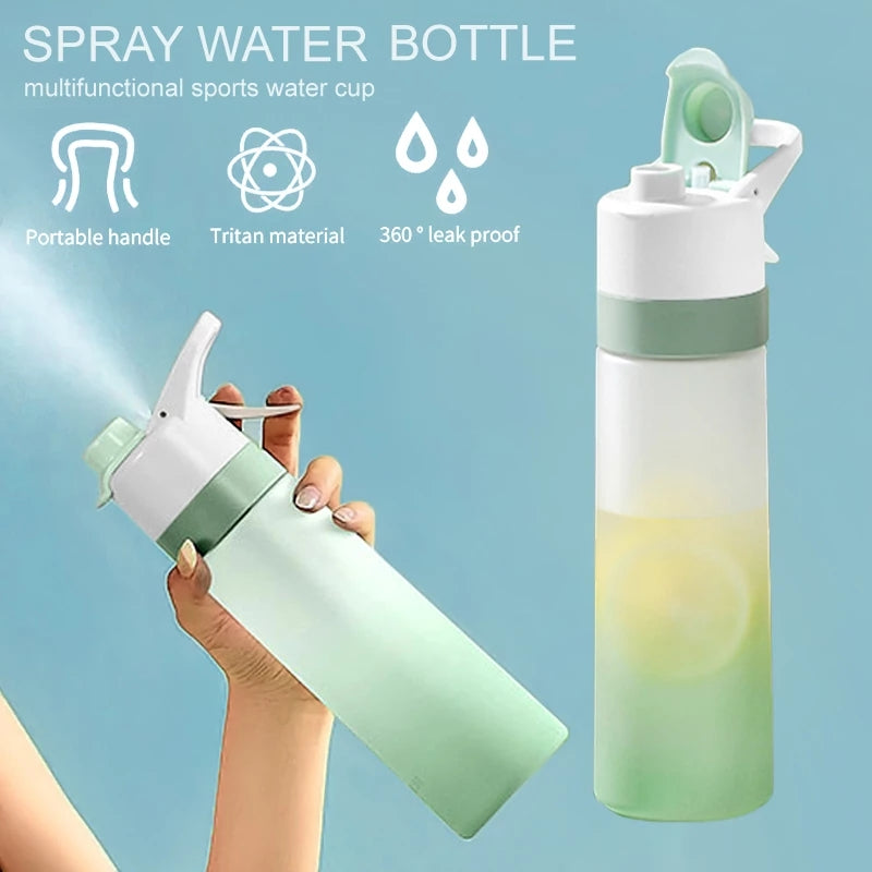 Large Capacity 2-in-1 Spray Water Bottle – Portable Mist & Drink Hydration Bottle for Outdoor Sports, Fitness, Travel & Daily Use