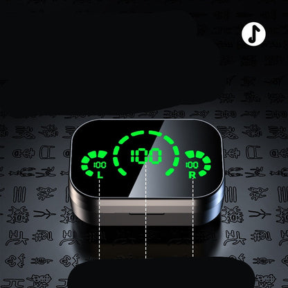 YD03 Wireless Bluetooth Earbuds – TWS Smart Digital Display In-Ear Headset with Breathing Light