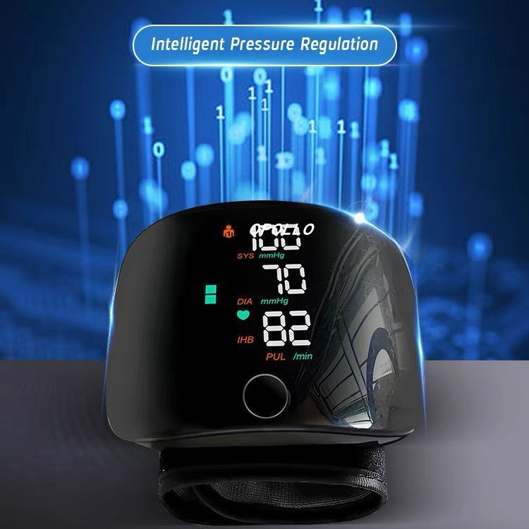 Digital Wrist Blood Pressure Monitor – Automatic BP Machine with Voice Function
