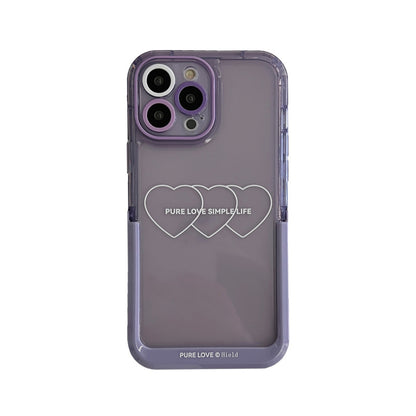 Invisible Stand Love Line Phone Case – Slim Protective Cover with Hidden Bracket