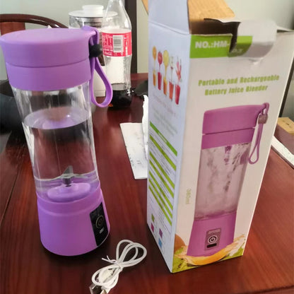 Portable USB Rechargeable Mini Blender – Electric Fruit Juice Mixer for Smoothies, Shakes & Everyday Kitchen Use