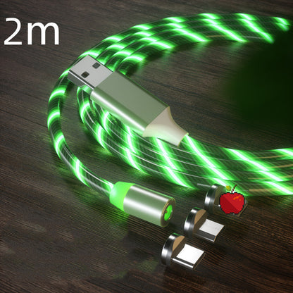 Magnetic Fast Charging Cable with LED Lighting – Micro USB & Type-C Magnetic Charger