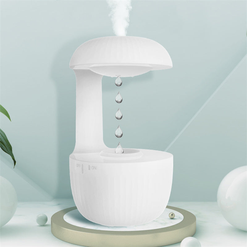 Anti-Gravity Air Humidifier – Levitating Water Drop Cool Mist Maker with Quiet Counter-current Flow