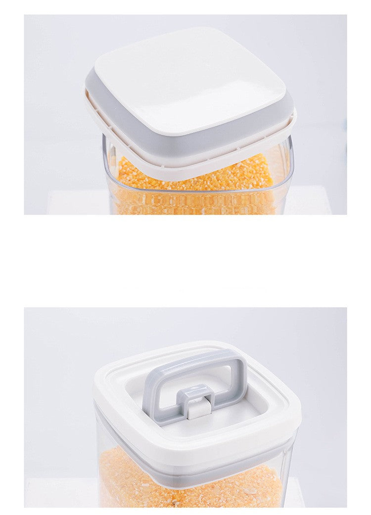 Transparent Stackable Kitchen Storage Container – Airtight Dry Food Organizer for Freshness & Space Saving
