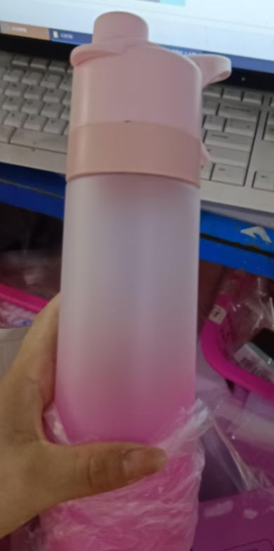 Large Capacity 2-in-1 Spray Water Bottle – Portable Mist & Drink Hydration Bottle for Outdoor Sports, Fitness, Travel & Daily Use